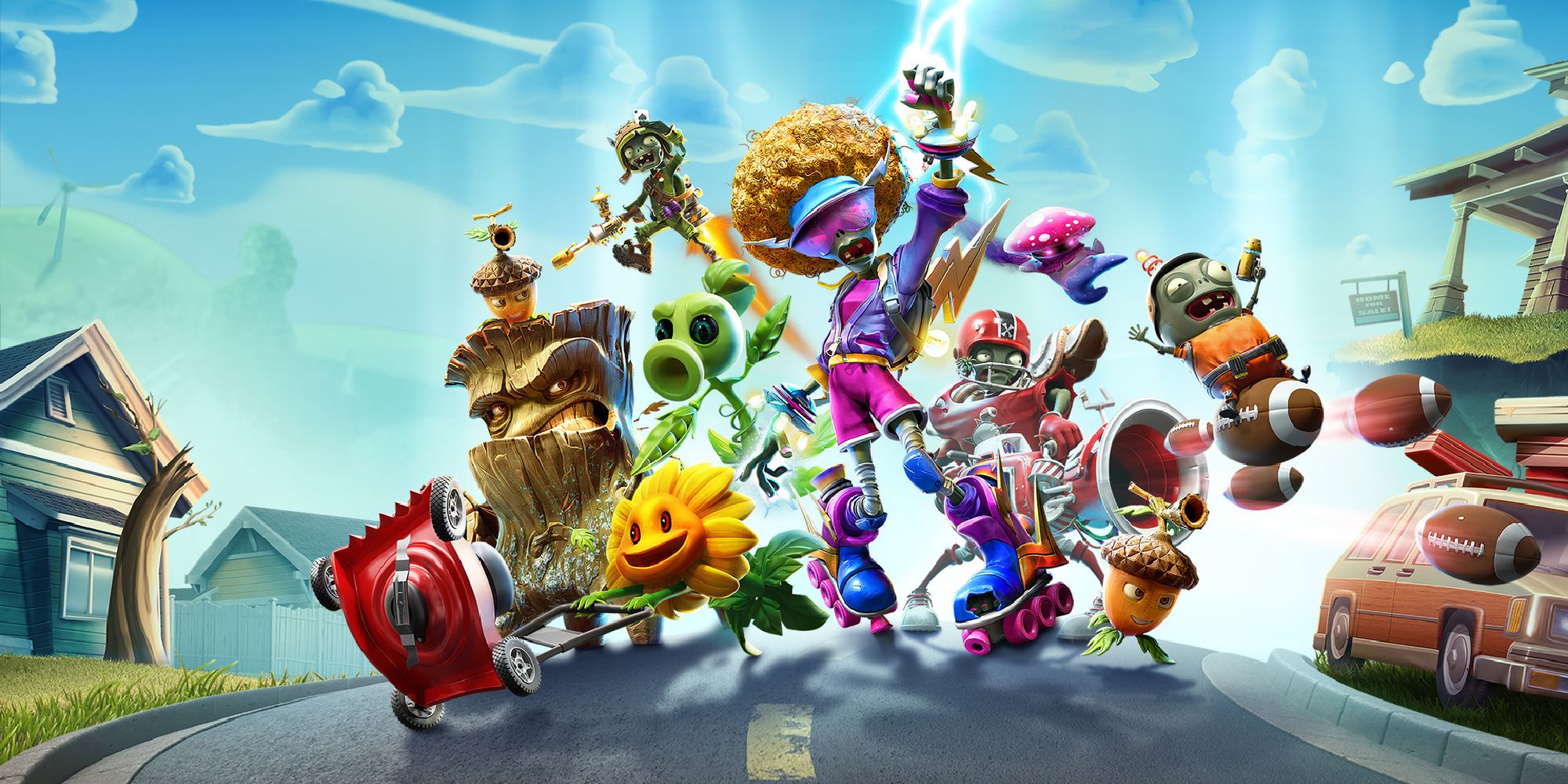 A promotional art image for Plants vs. Zombies: Battle for Neighborville.