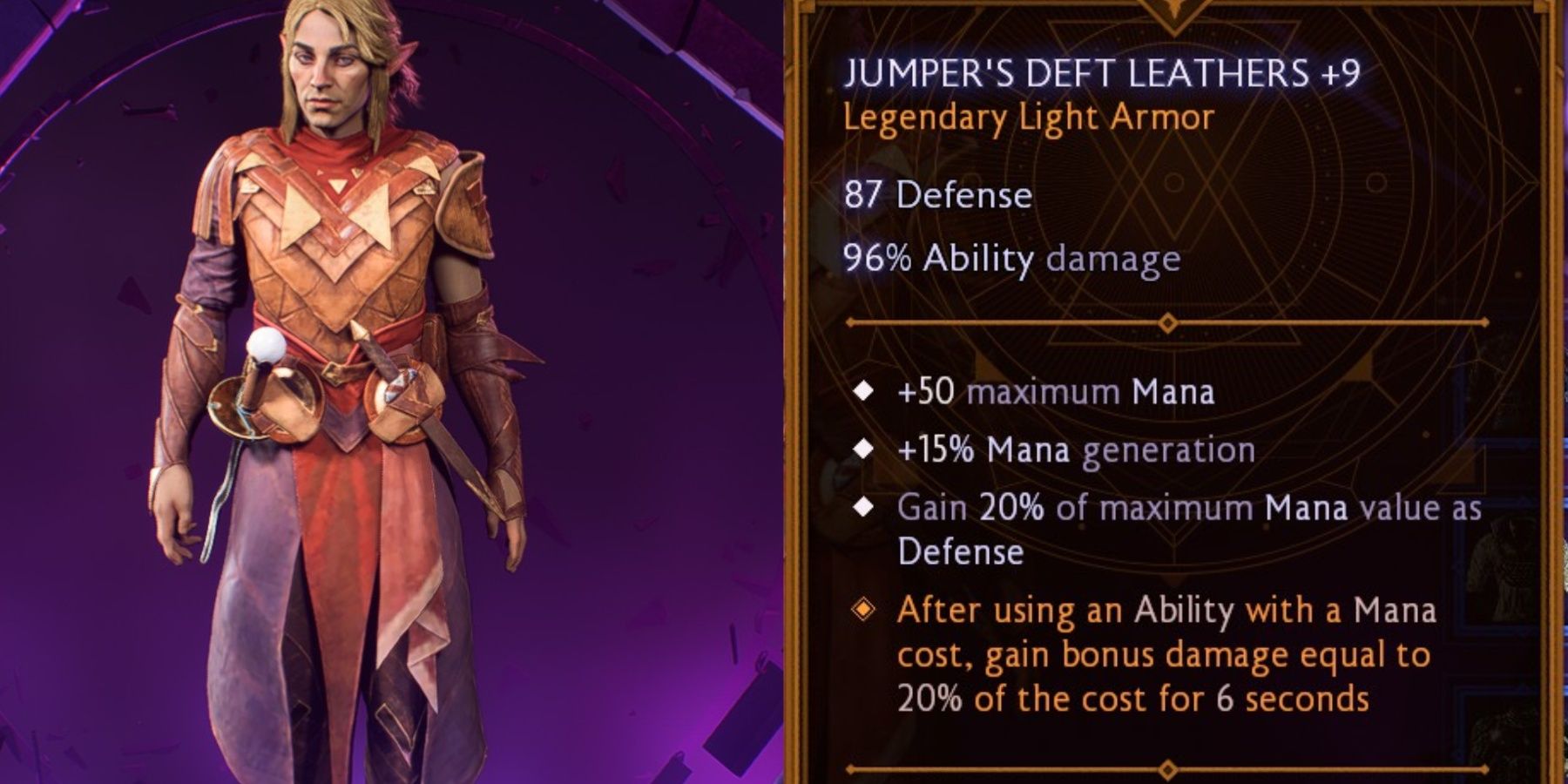 Jumper's Deft Armor Dragon Age The Veilguard