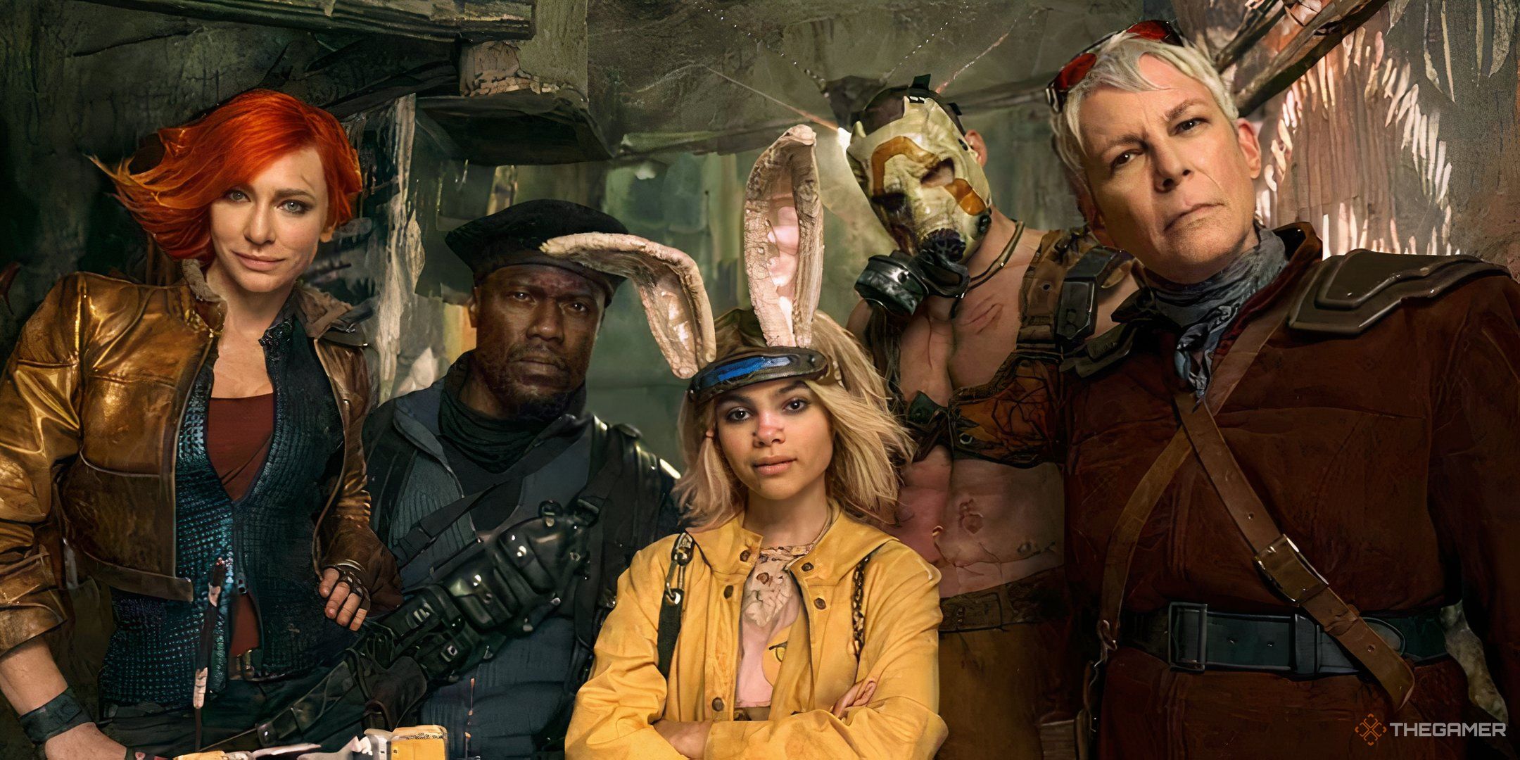 The cast of the Borderlands movie in costume