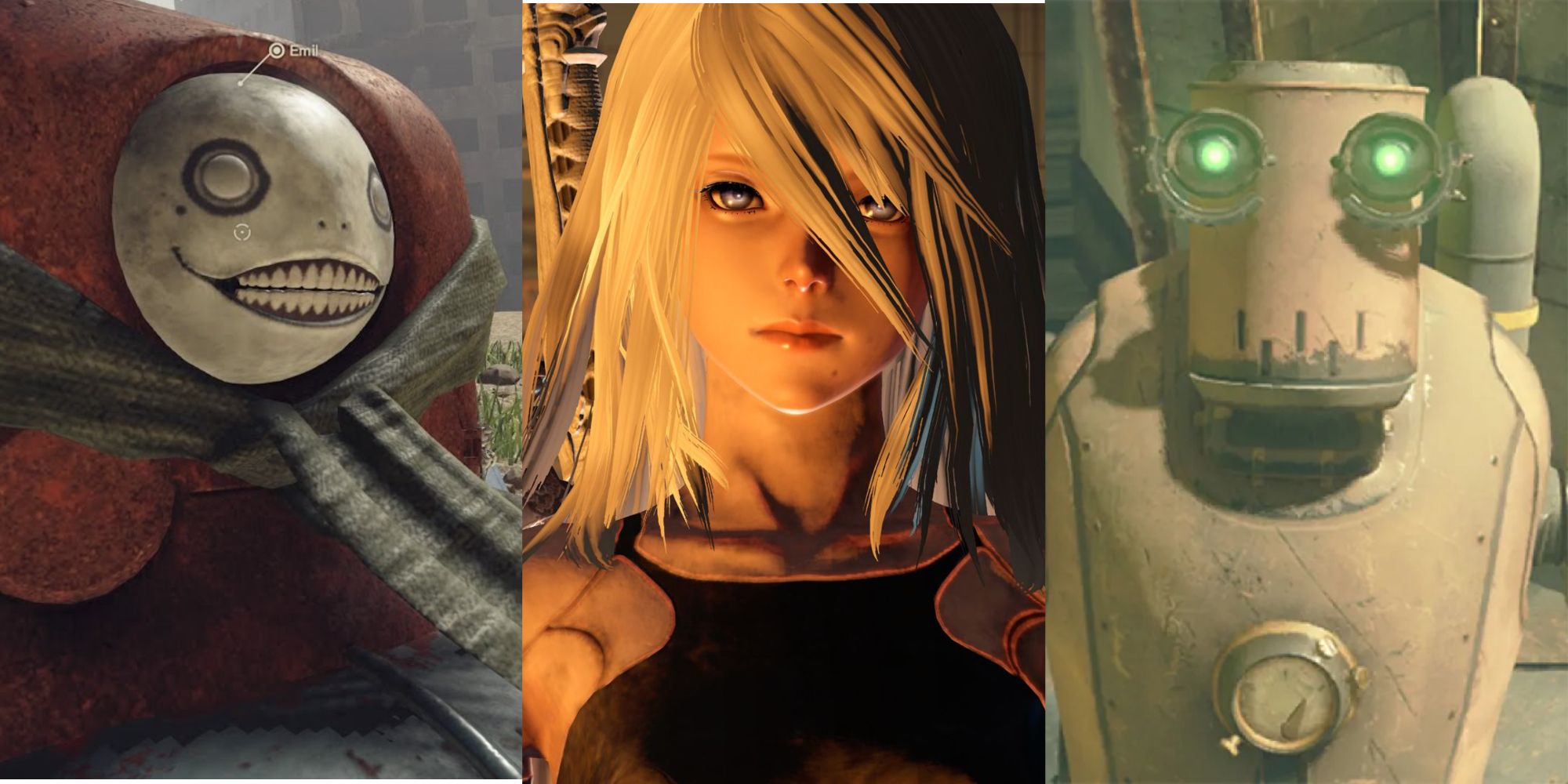 Emil, A2, and Pascal in Nier Automata