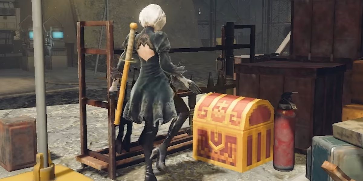 Nier Automata Cypress Stick Dragon Quest Chest.