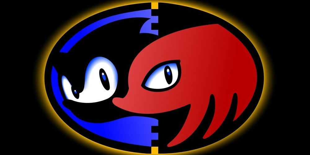 The Sonic and Knuckles logo from the game's cover.