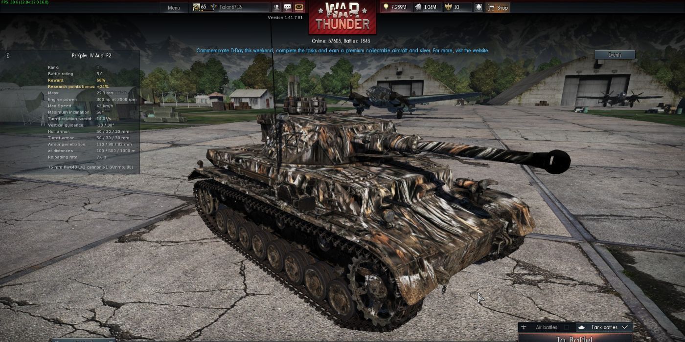 war thunder tank skin