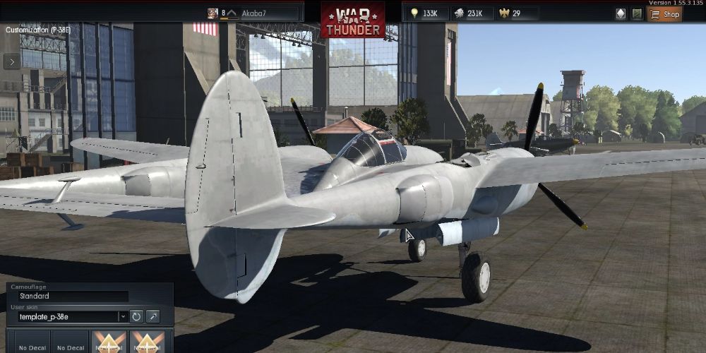 War Thunder P38