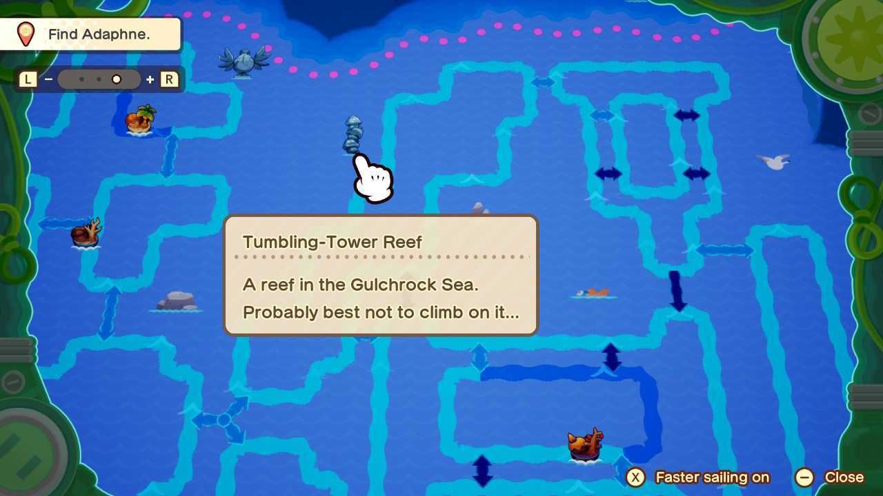 A map in Mario & Luigi: Brothership.