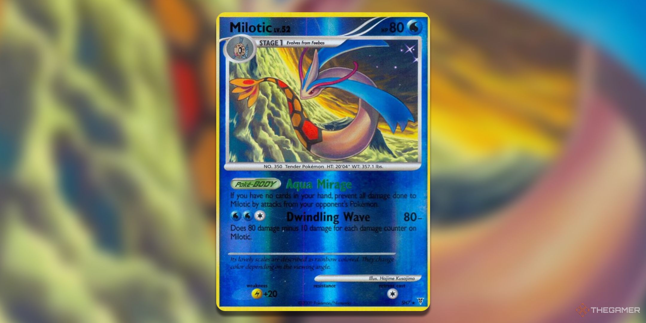 Supreme Victors Milotic Pokemon TCG Card Art.