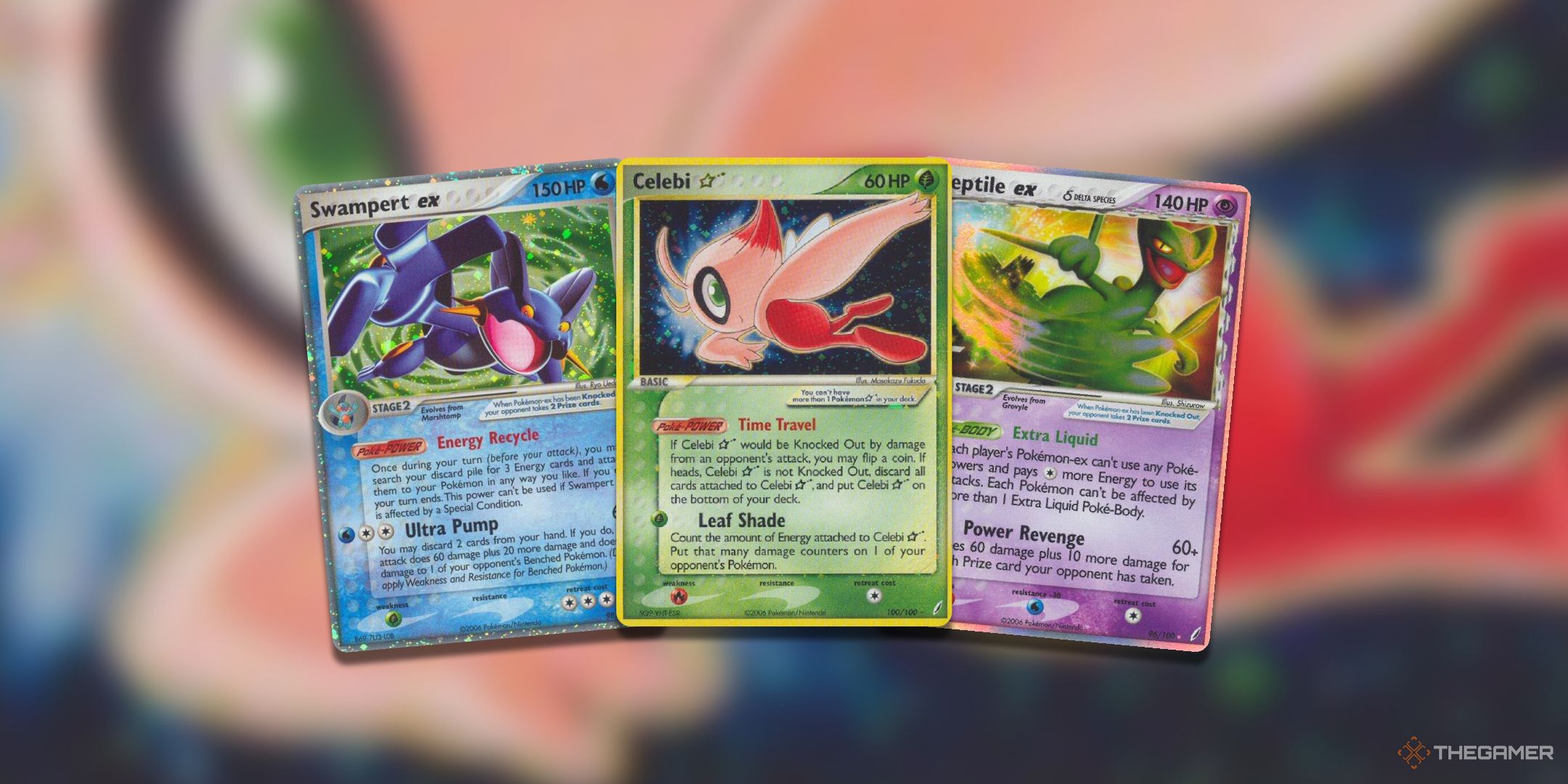 A collage of Crystal Guardians Pokemon TCG Card Art.