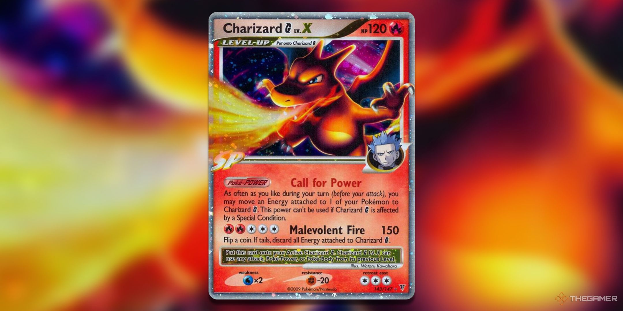 Charizard G Lv. X Pokemon TCG Card Art.