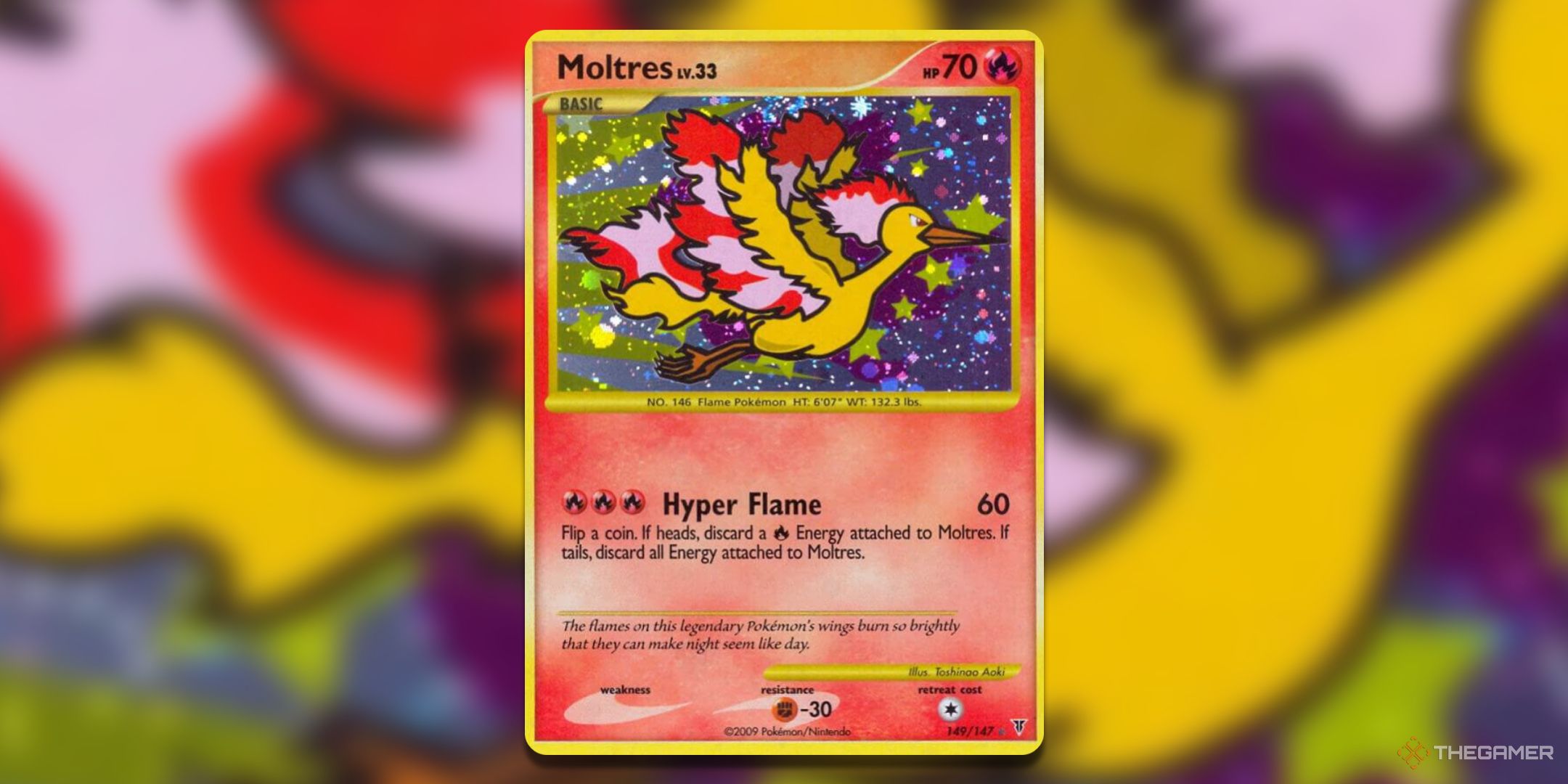 Supreme Victors Moltres Pokemon TCG Card Art.