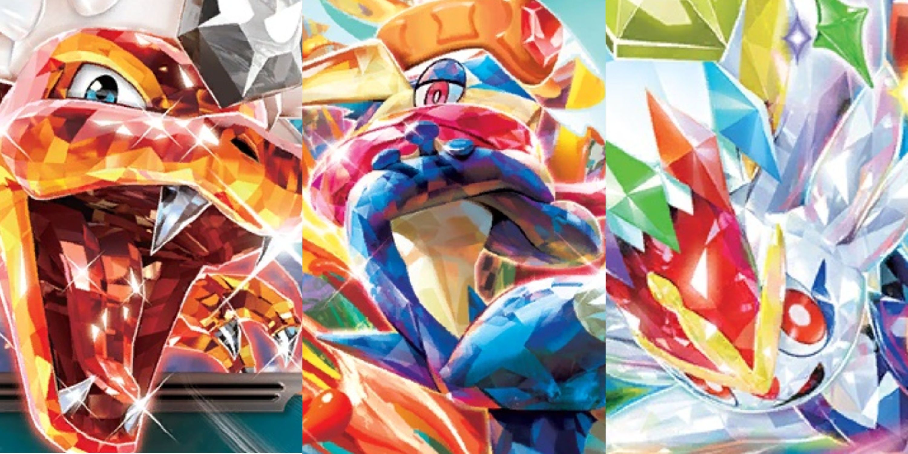 Artwork for Charizard ex Greninja ex Cinderace ex Best Tera Cards Pokemon TCG.