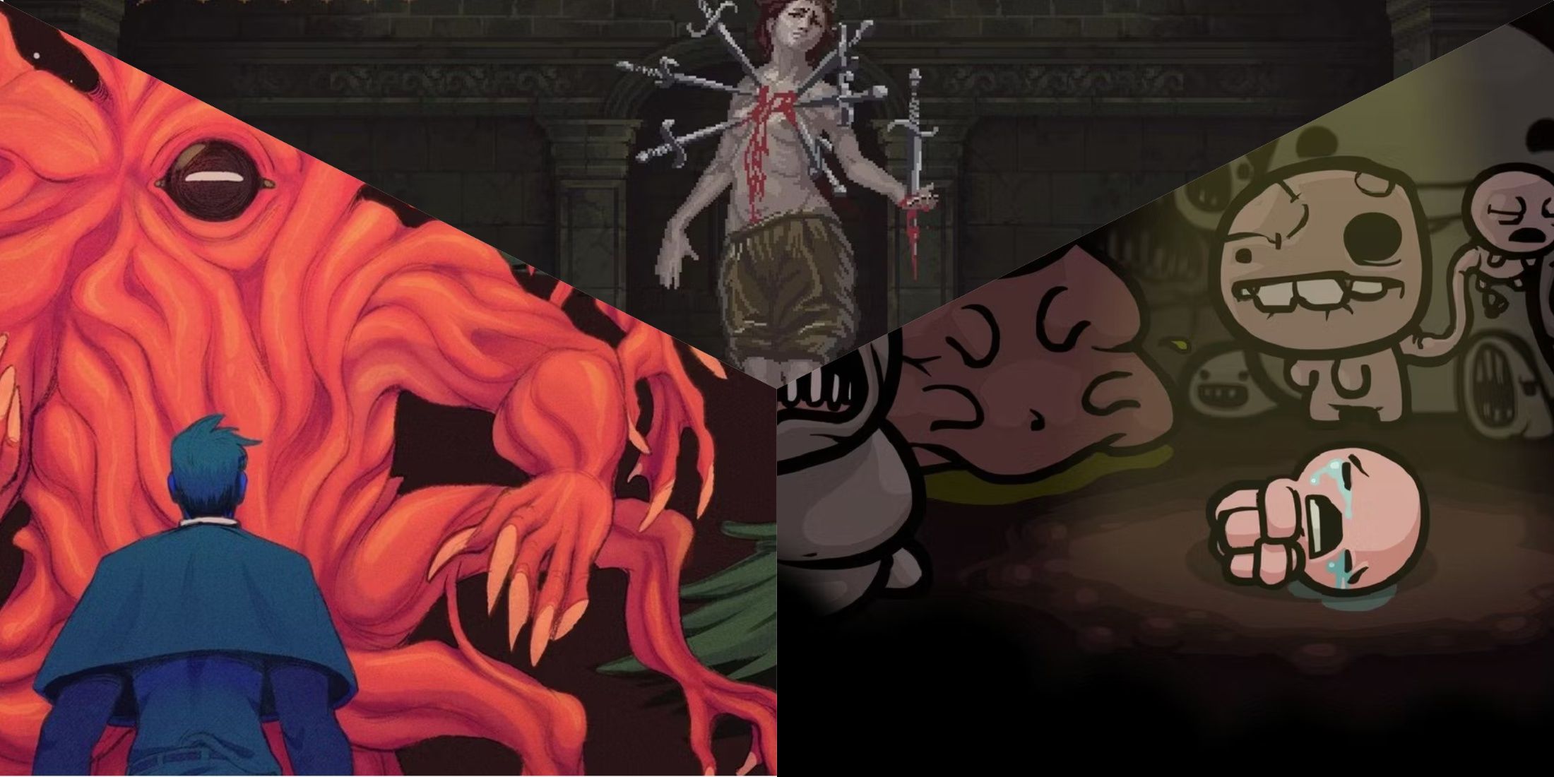 3 Way Image Of Faith:The Unholy Trinity, Blasphemous, The Binding Of Isaac