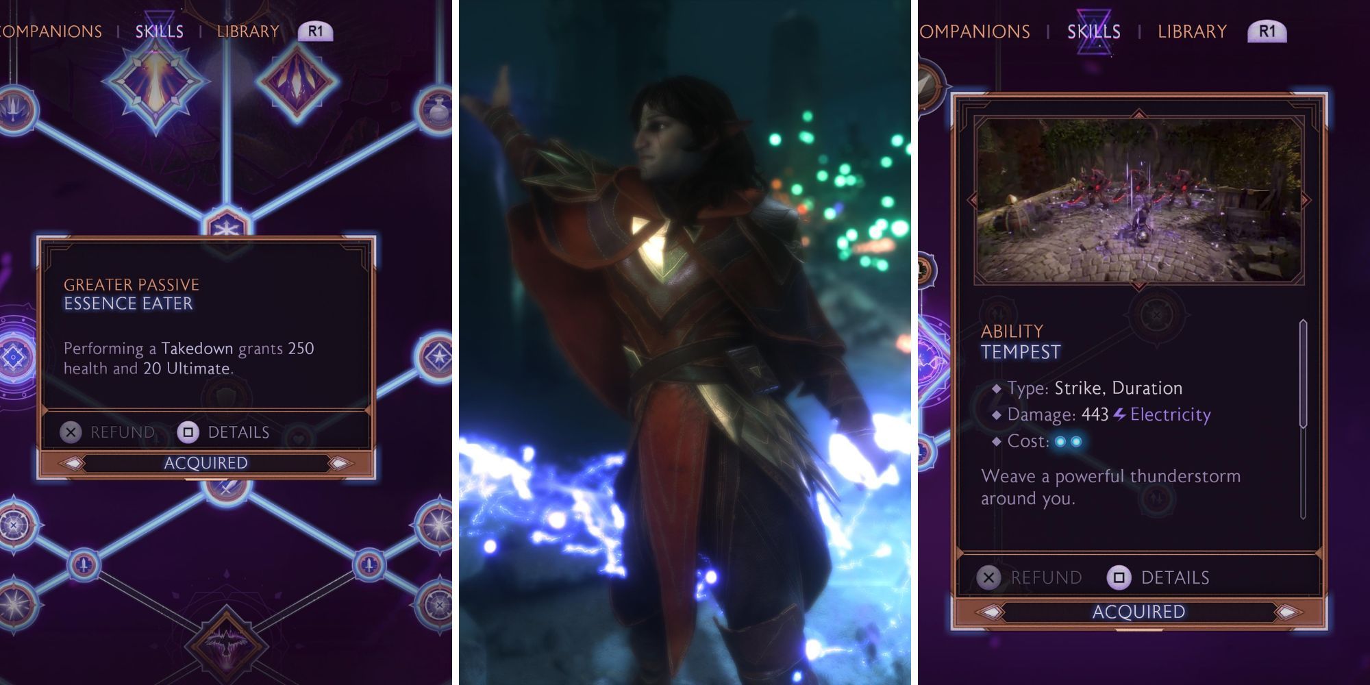 A grid showing a Mage Rook and two skills in Dragon Age: The Veilguard