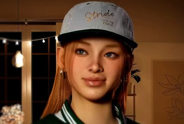 inZOI Character Studio trailer screenshot showing a young woman with ginger-y hair and a light baseball cap smiling to the side