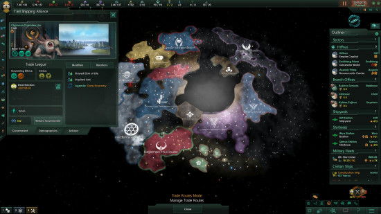 Best 4X games: Stellaris map