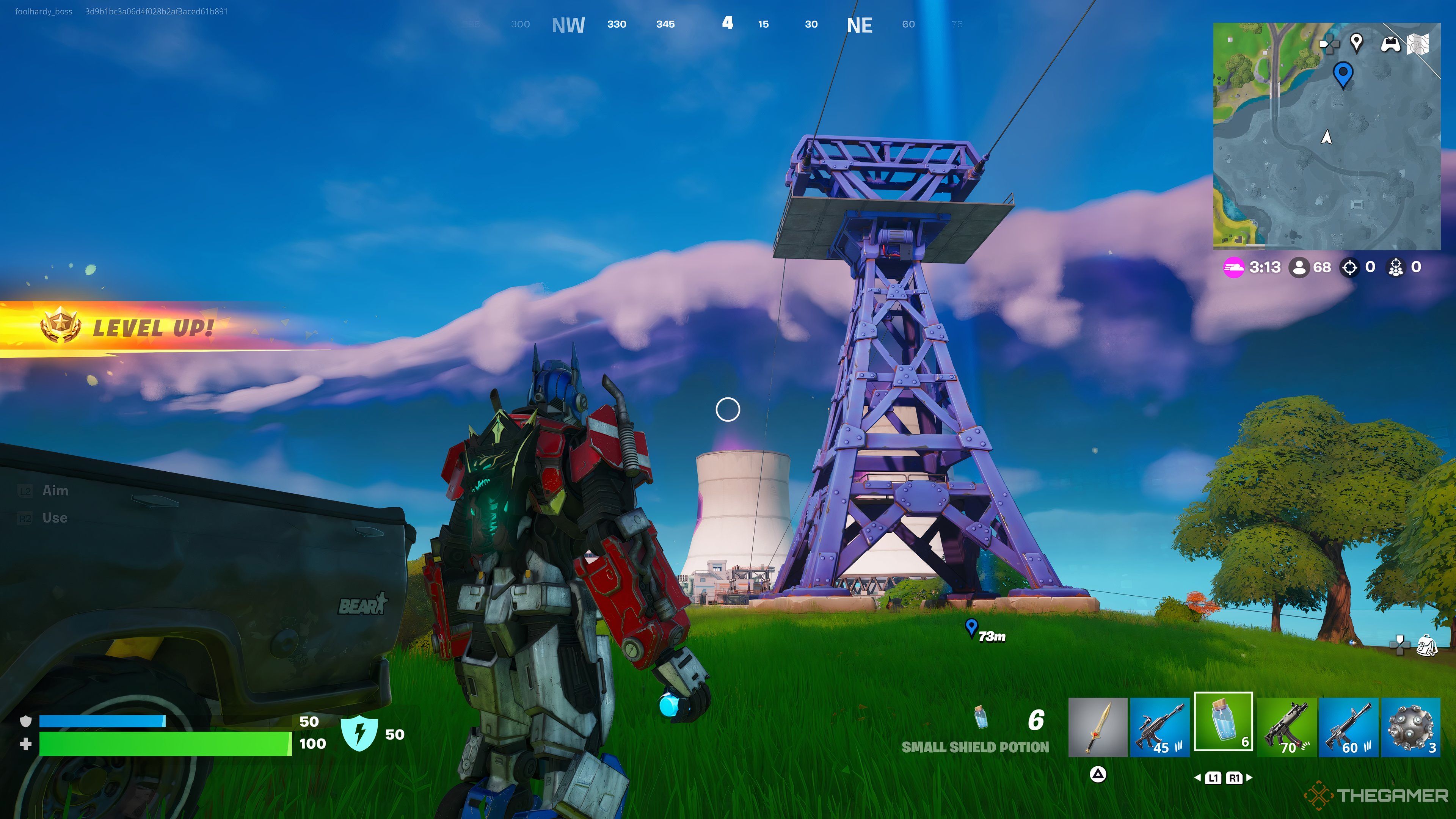 An image of an electrical tower in Fortnite Chapter 2 Remix.