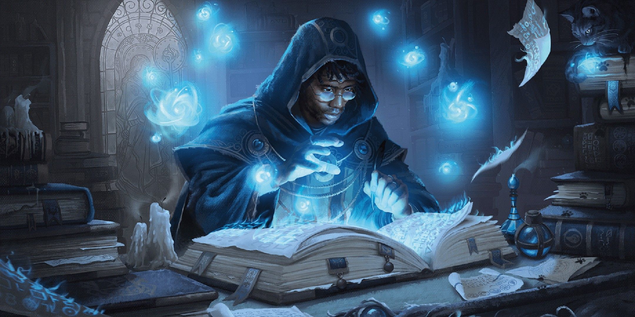 Dungeons & Dragons image showing a wizard.