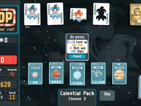 Opening a Celestial Pack in Balatro, hovering over Uranus