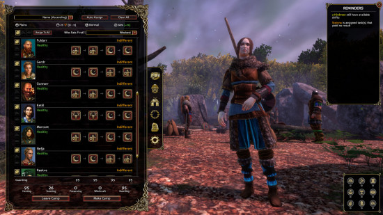 Best viking games: character UI in Expeditions Viking