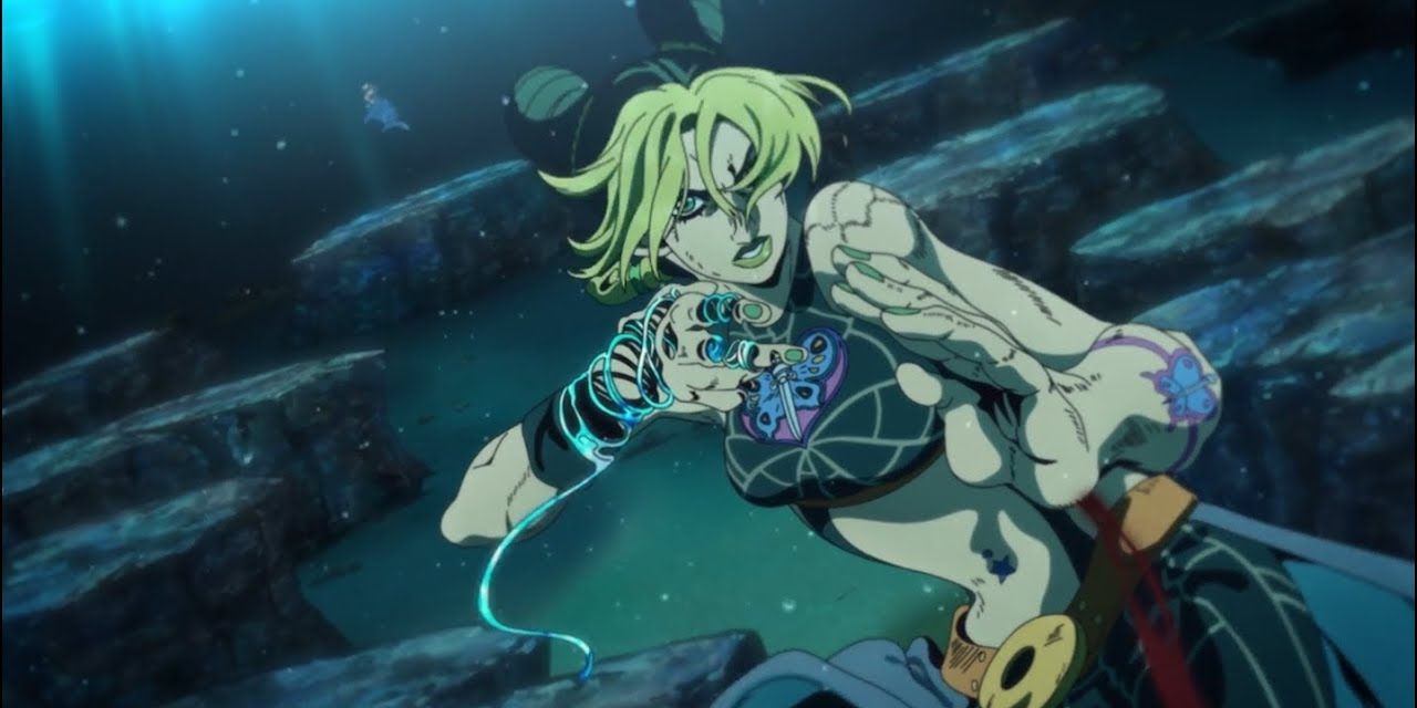 Jolyne fights Pucci