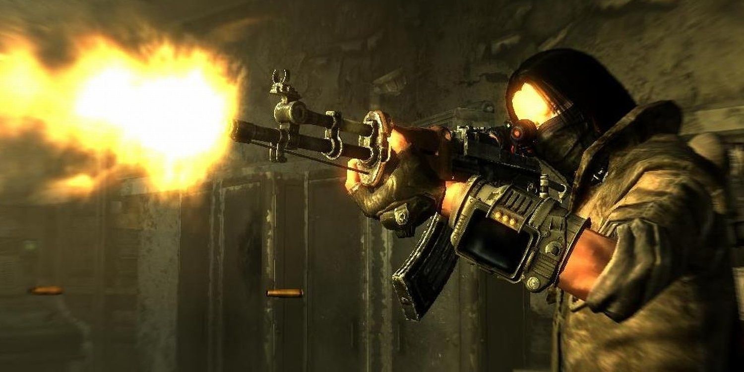 Firing An Assault Rifle In Fallout 3