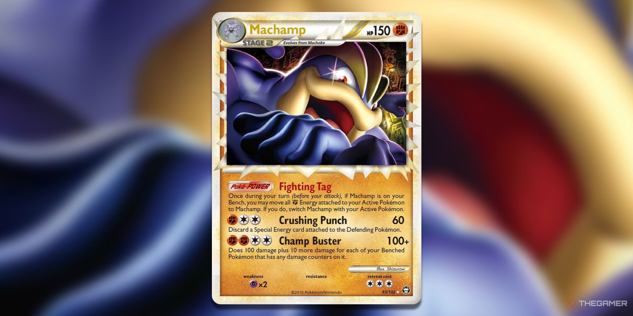 Triumphant Machamp Prime Pokemon TCG Card Art.