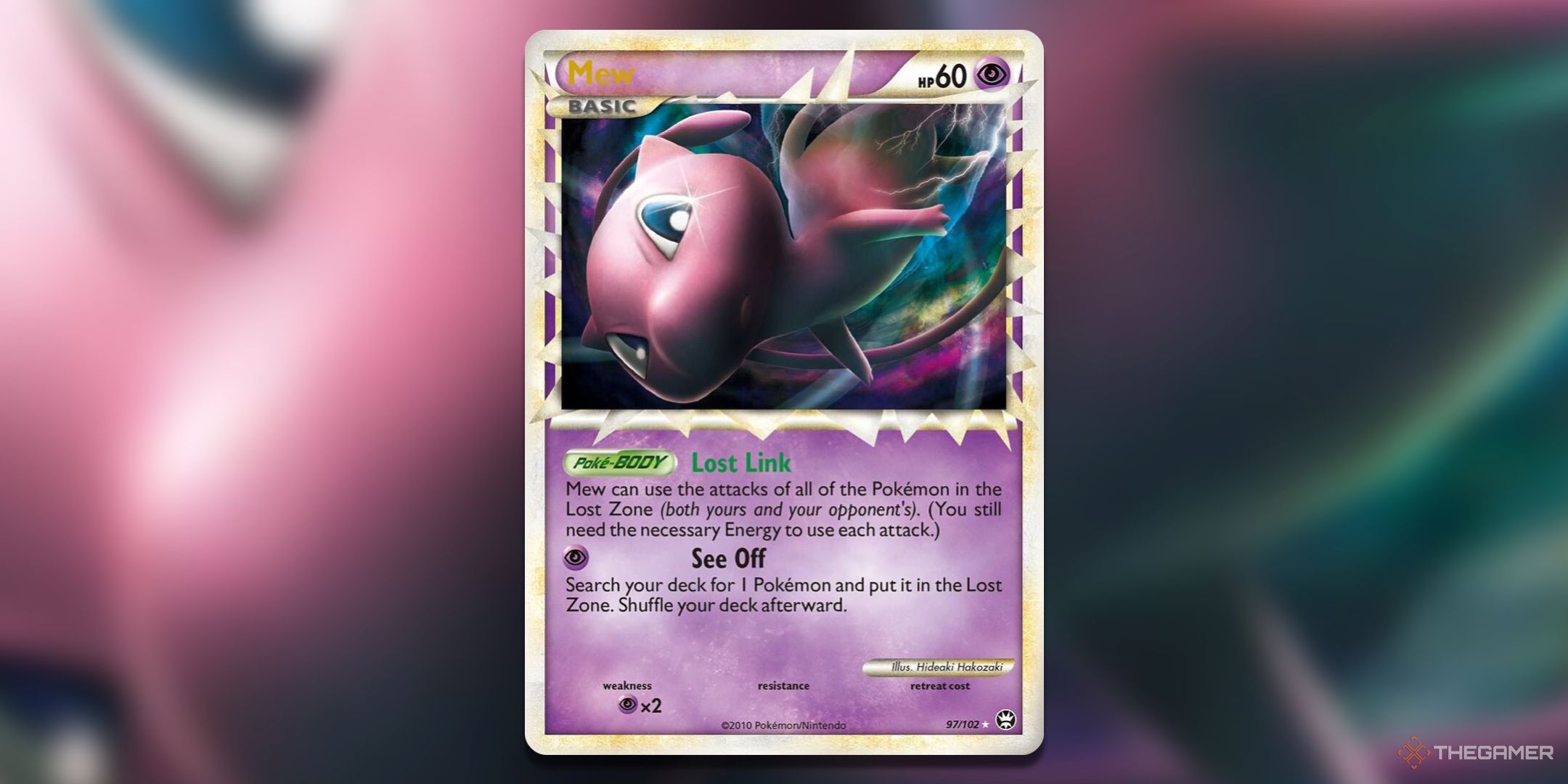 Triumphant Mew Pokemon TCG Card Art.