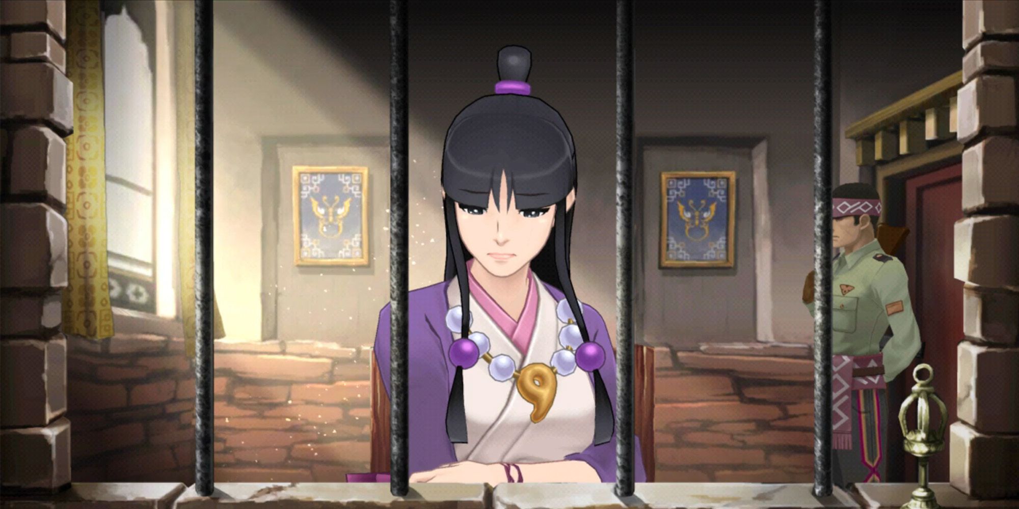 Maya Fey in jail in Phoenix Wright Spirit of Justice