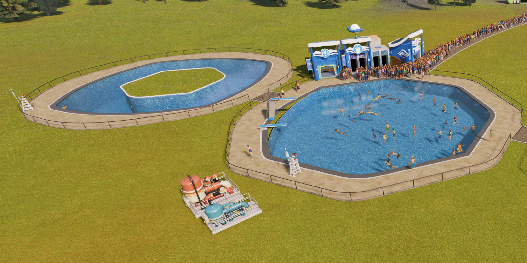 Planet Coaster 2 How To Make A Pool Overview Pools