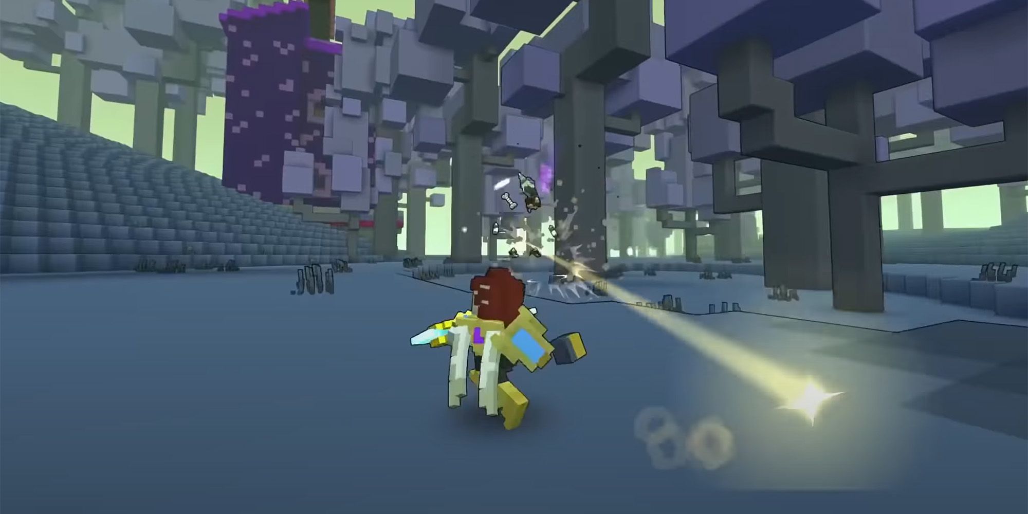 Hitting an enemy with an arrow in Trove