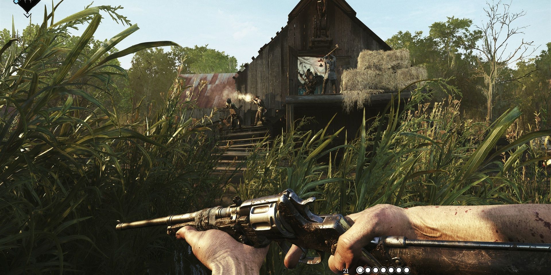 Hunt Showdown officer carbine players swamp