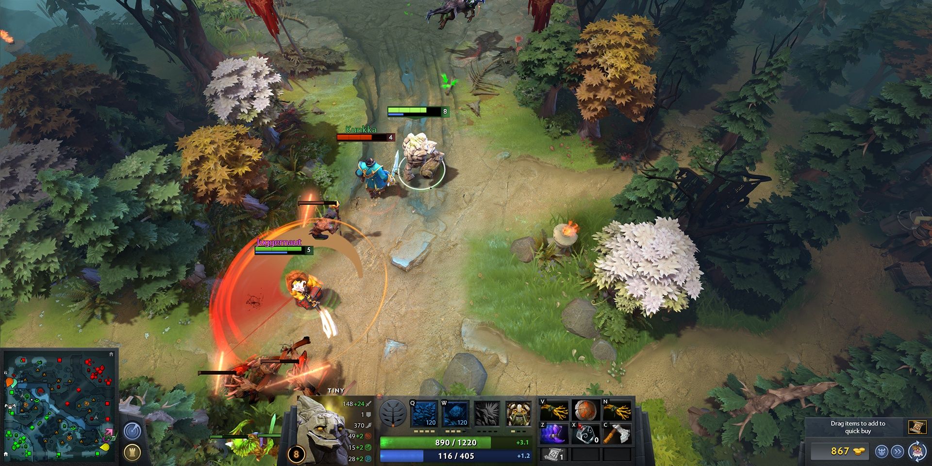 Dota 2 heroes fighting abilities