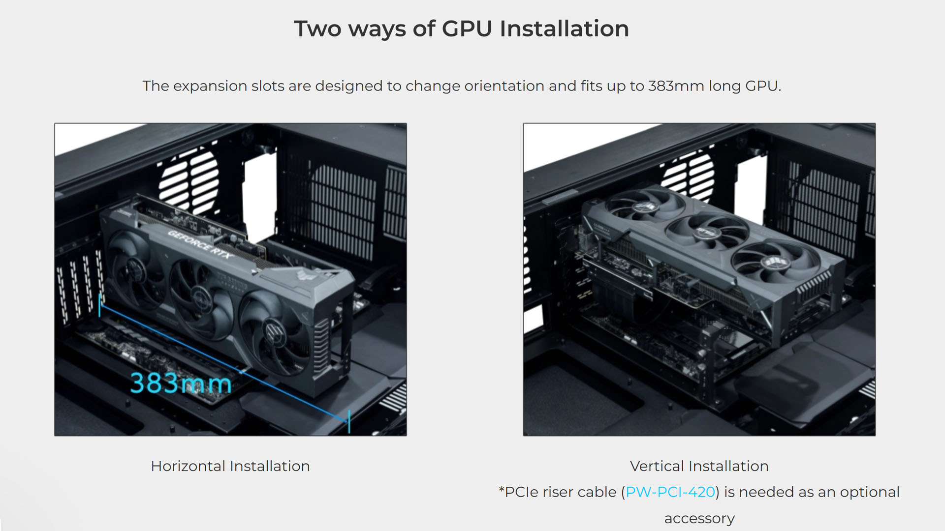 lian li dk07 gaming desk pc case gpu installation