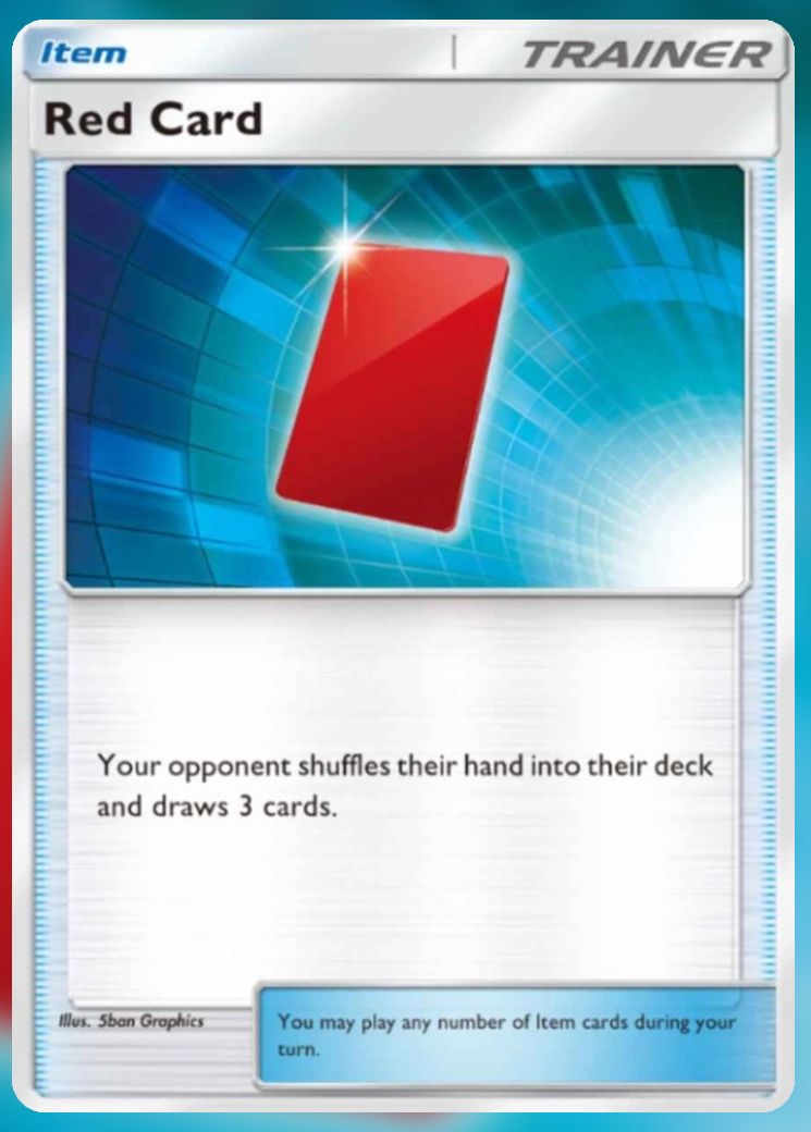 Red Card from Genetic Apex in Pokemon Trading Card Game Pocket.