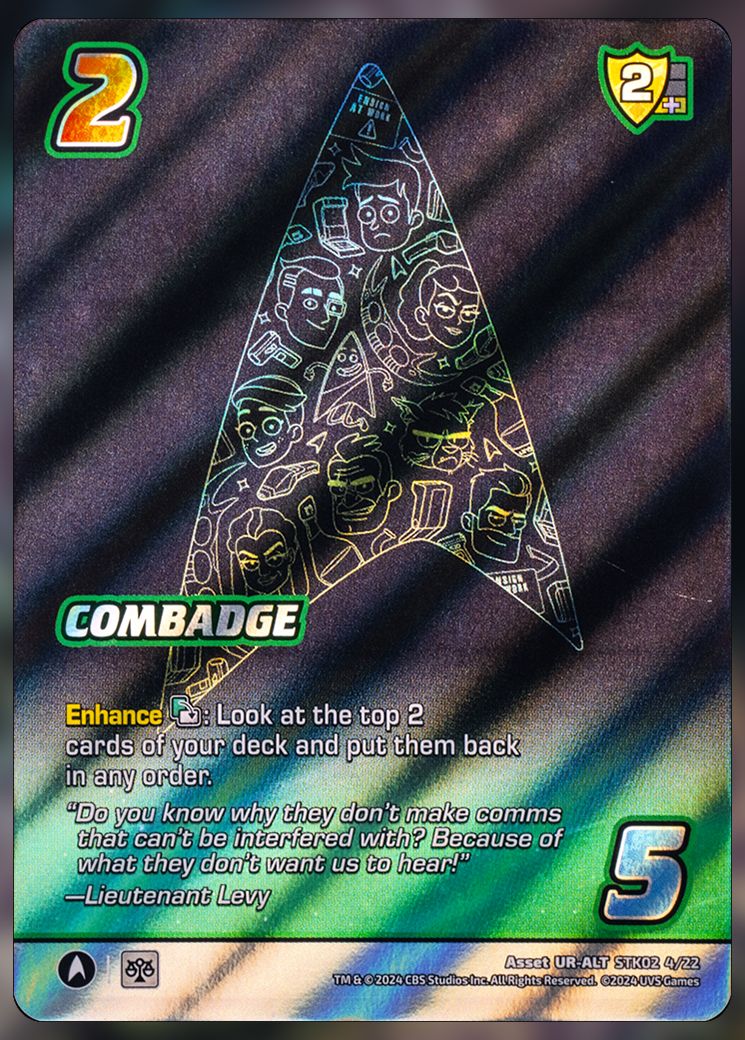 Combadge Foil UniVersus Card.