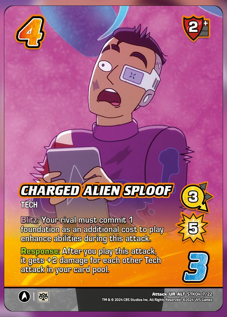 CHarged Alien Sploof UniVersus Card.