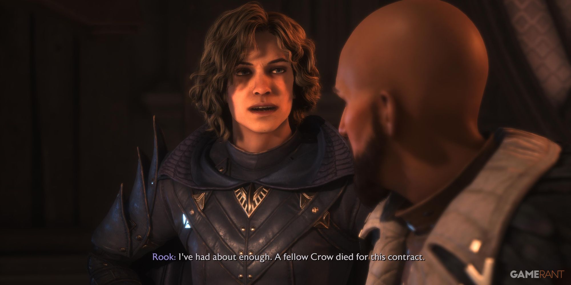 Rook talking about losing a fellow Crow in Dragon Age: The Veilguard