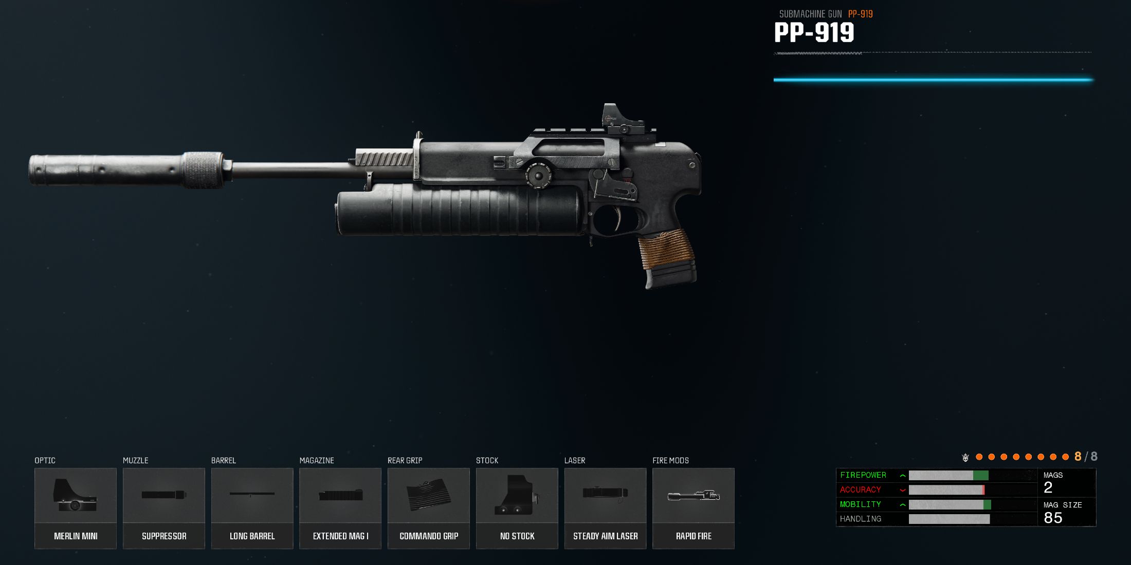 Screenshot showcasing the best PP-919 build for Black Ops 6 Zombies 