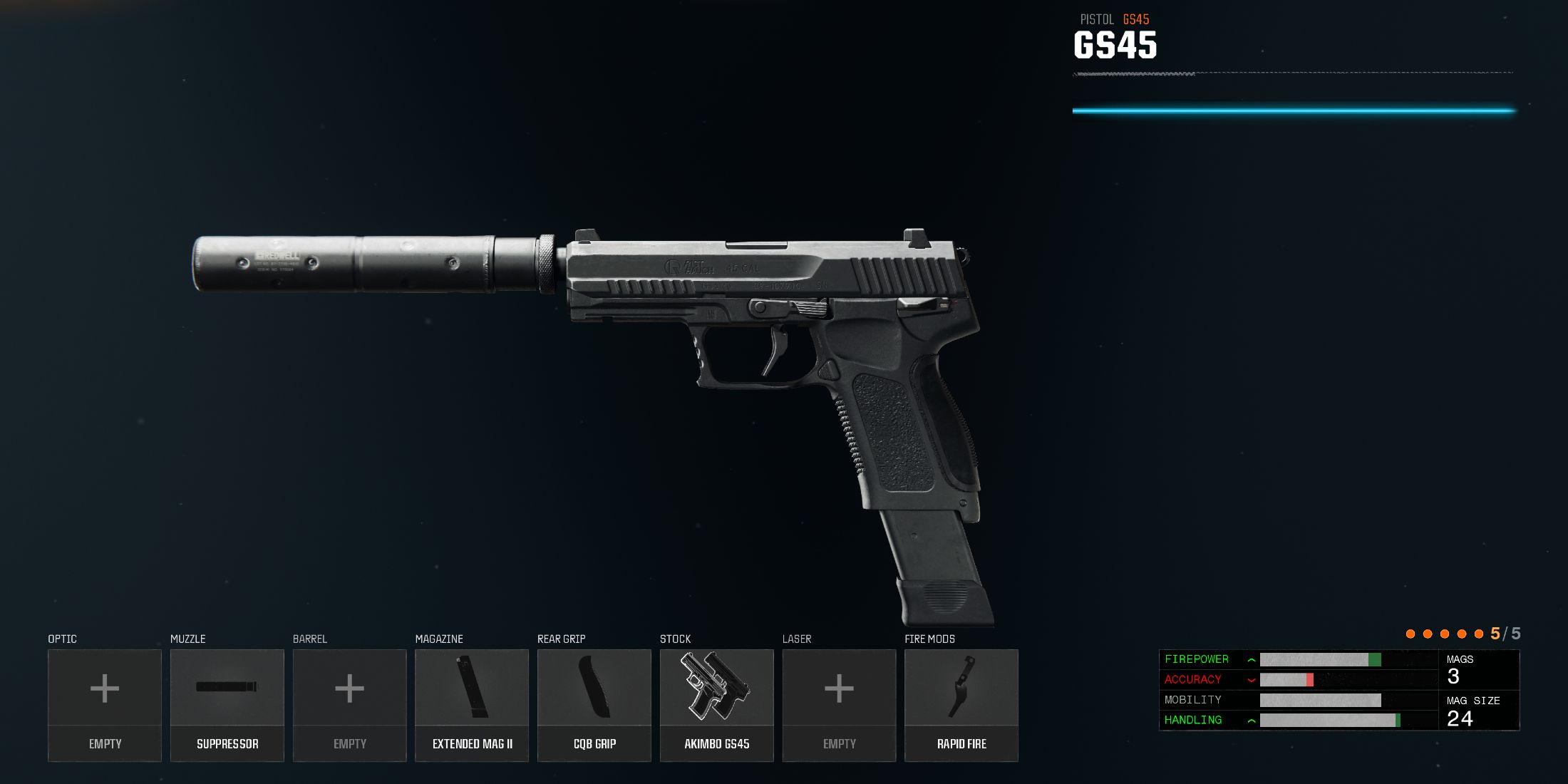 Screenshot showcasing the best GS45 build for Black Ops 6 Zombies 