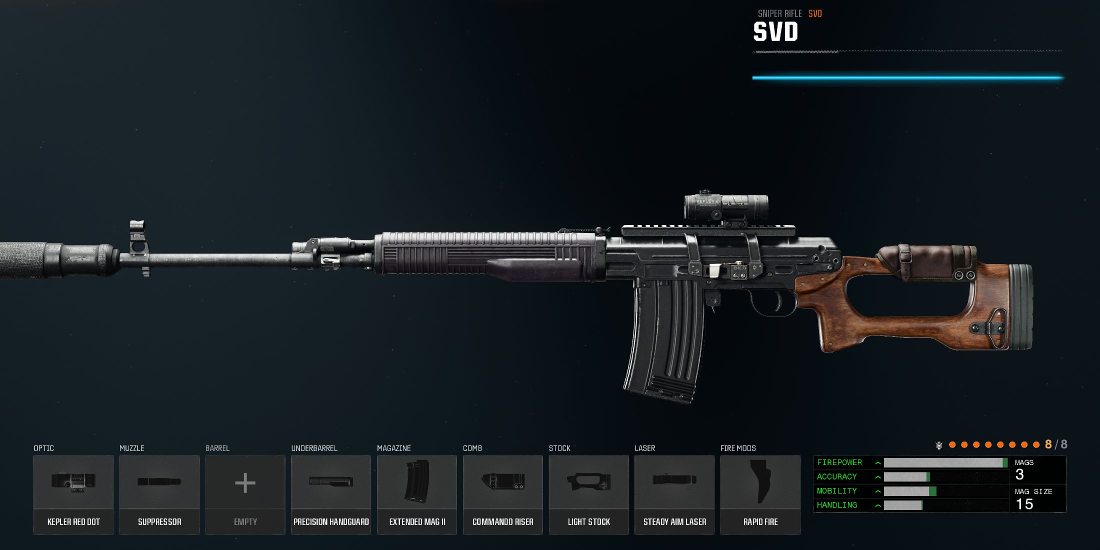 Screenshot showcasing the best SVD build for Black Ops 6 Zombies 