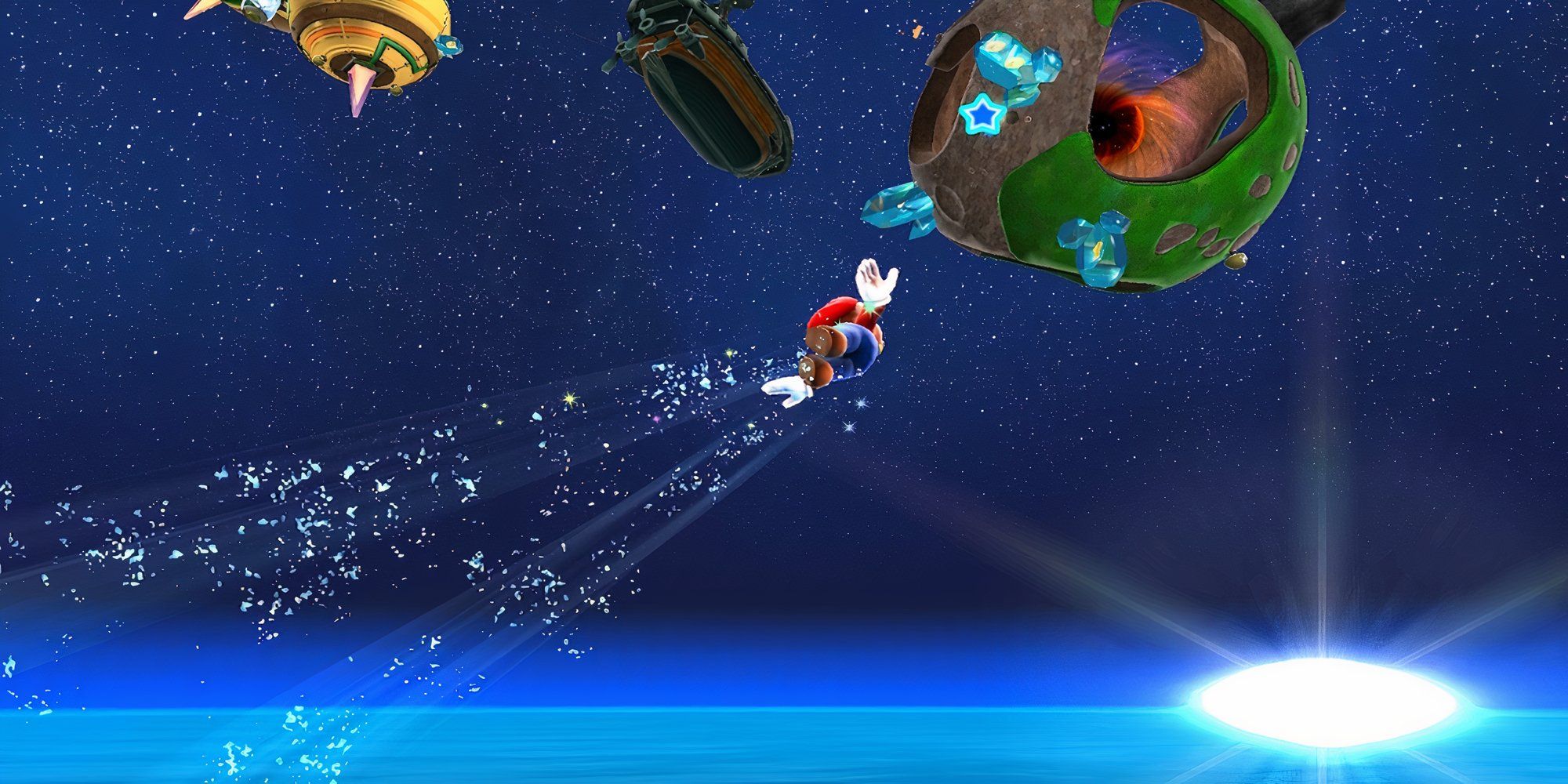 Exploring the world in Super Mario Galaxy