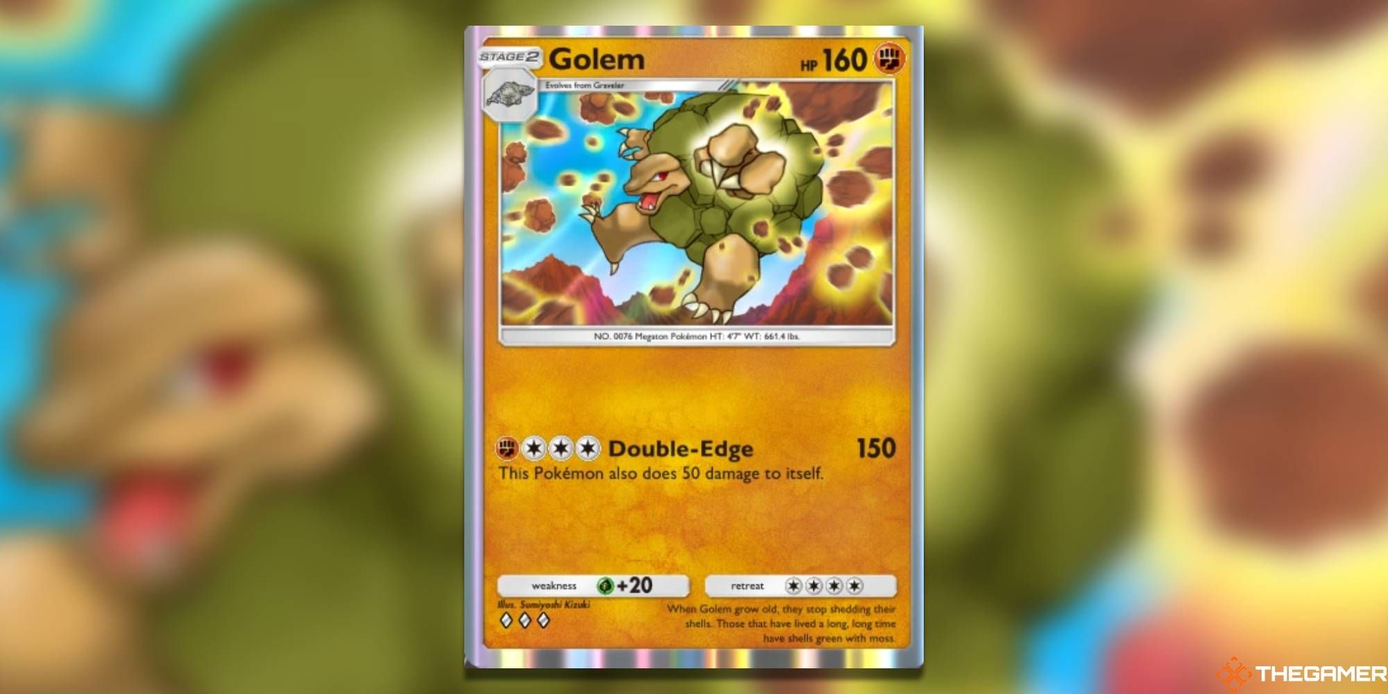 Golem from Pokemon Pocket.