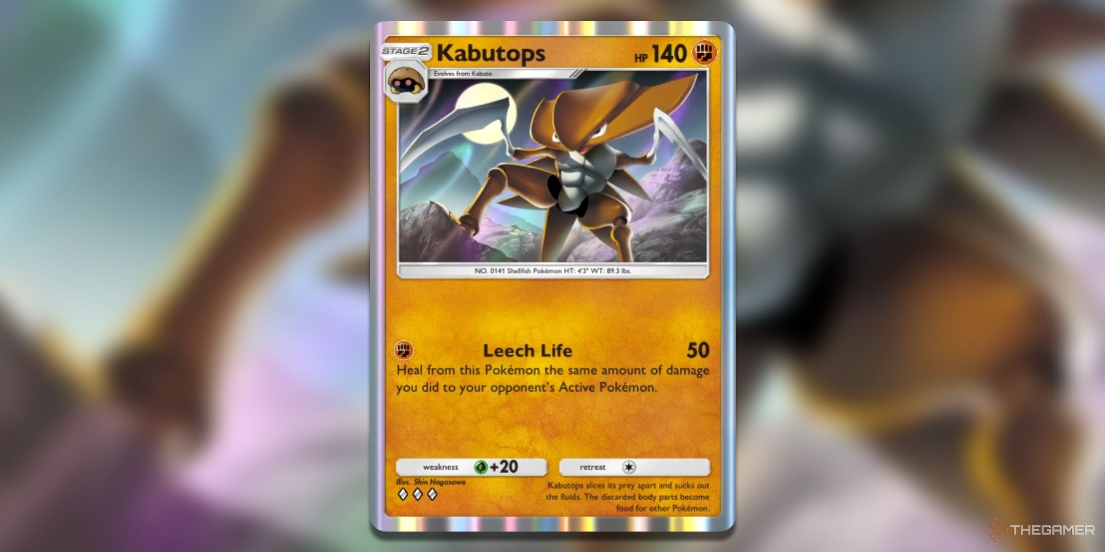 Kabutops Pokemon TCG Pocket Card Art.