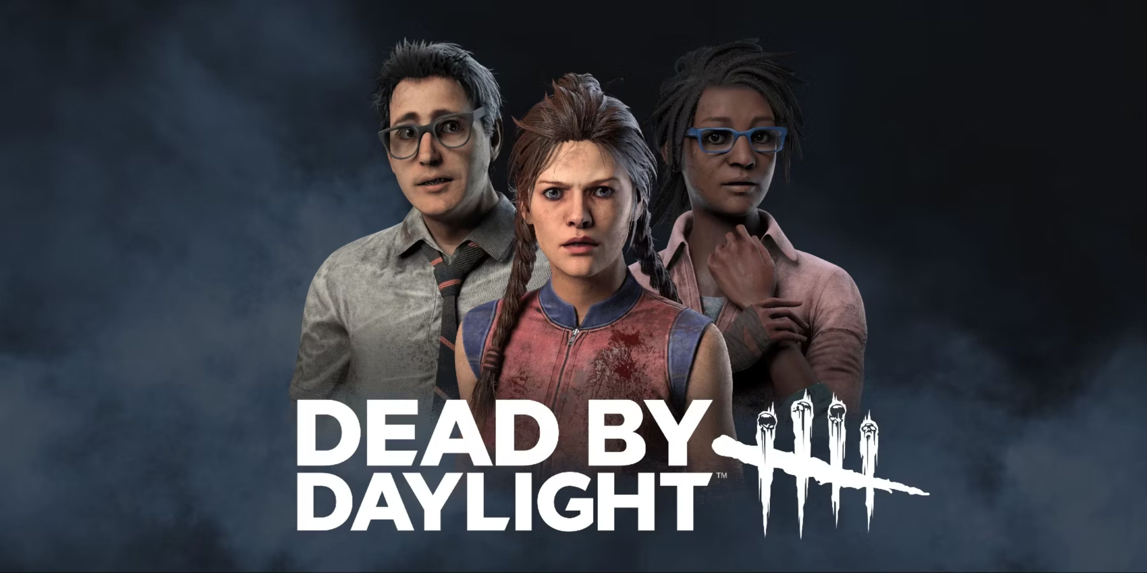 dead by daylight logo dwight meg claudette composite