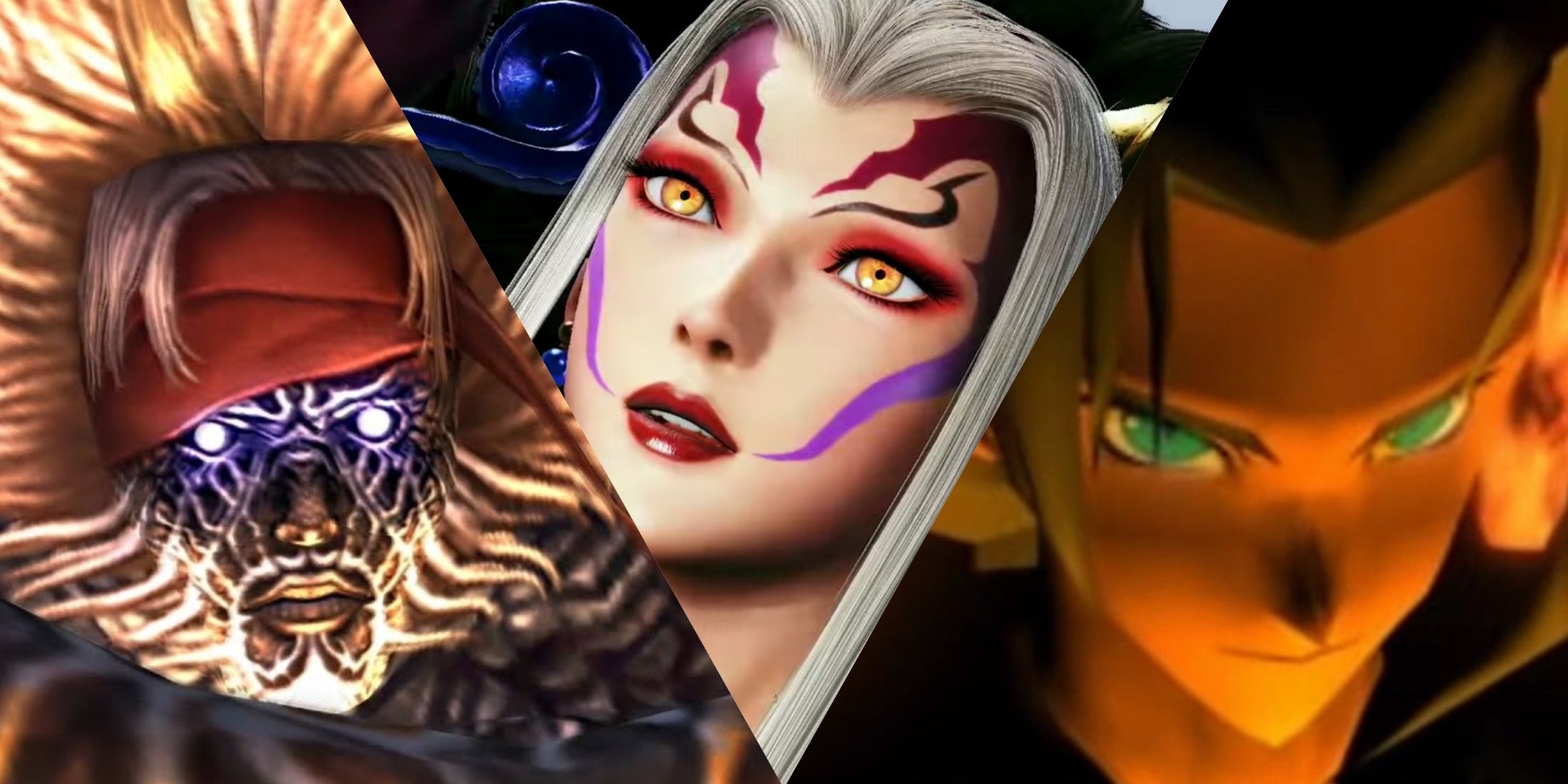 Final Fantasy Bosses L to R: Braska's Final Aeon, Ultimecia, Sephiroth