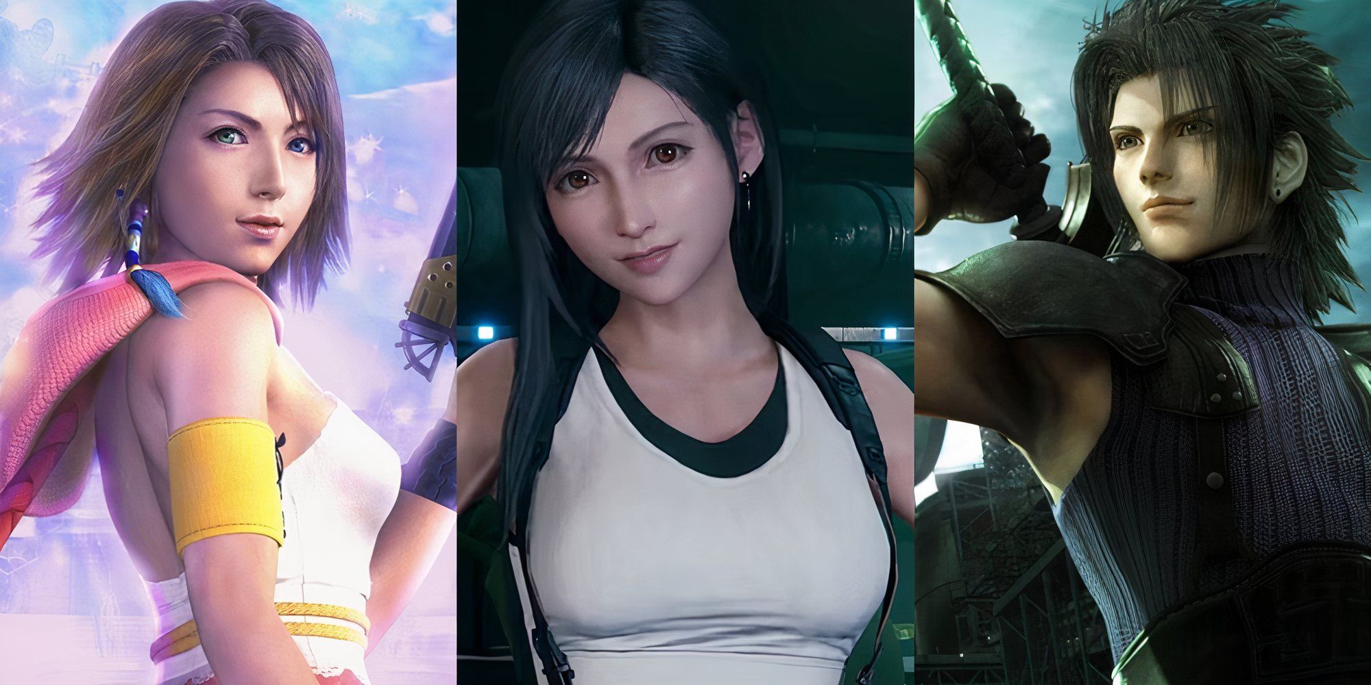 Yuna, TIfa and Zack, most selfless Square Enix heroes feature image