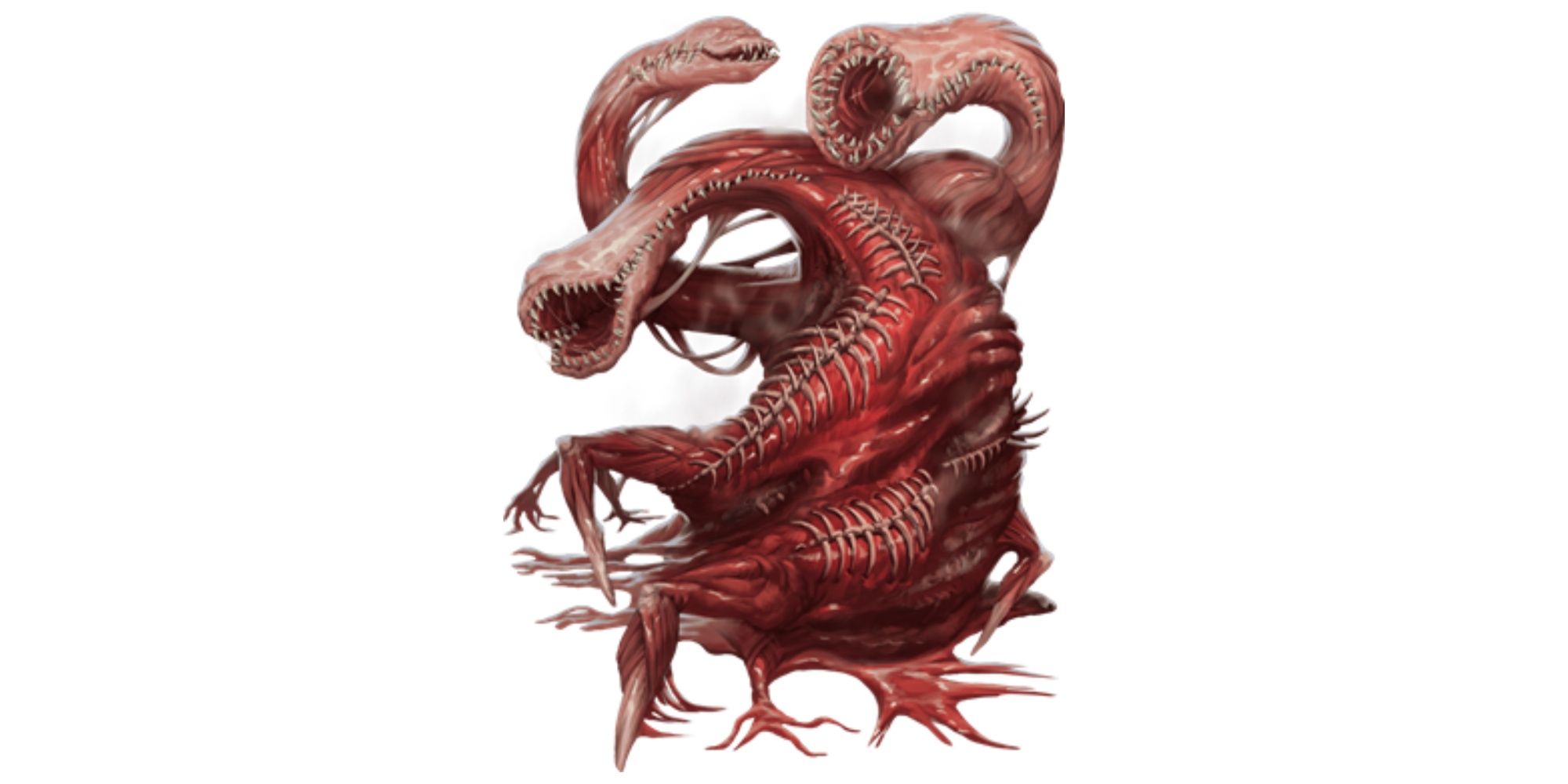 A horrifying hydra-like creature made up of flesh and sinew.