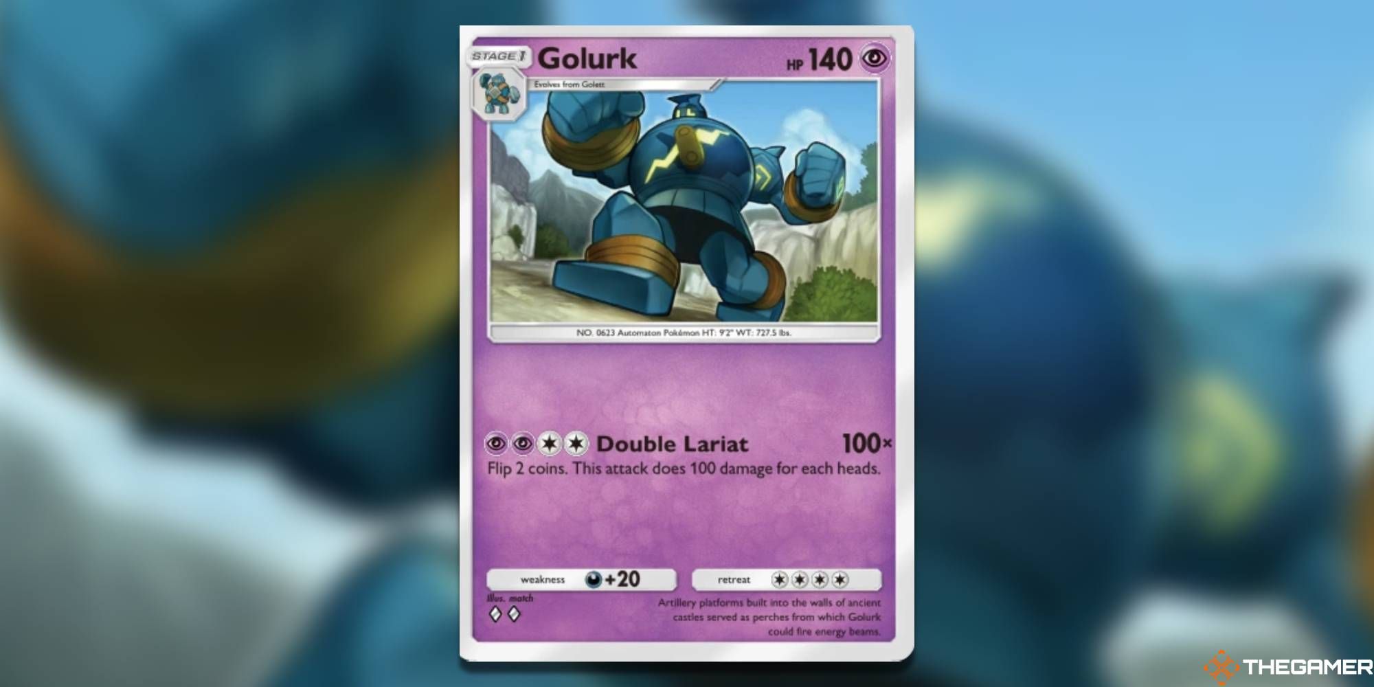 Golurk from Pokemon Pocket.