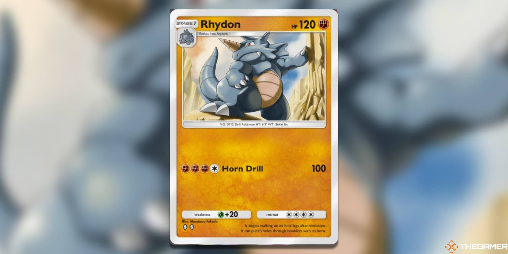 Rhydon from Pokemon Pocket.