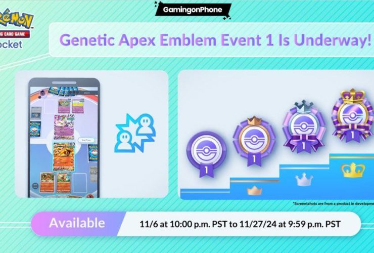 Pokémon TCG Pocket Genetic Apex Emblem Event 1 Cover