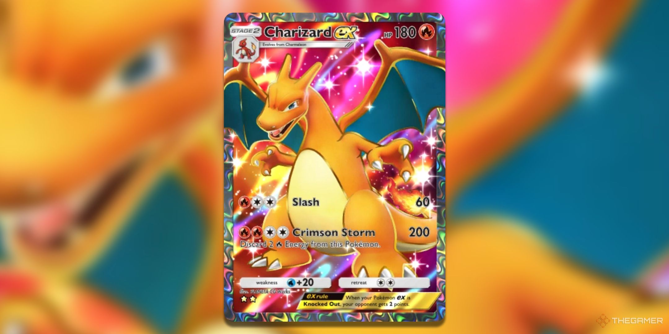 Full Art Charizard ex Pokemon TCG Pocket Card Art.